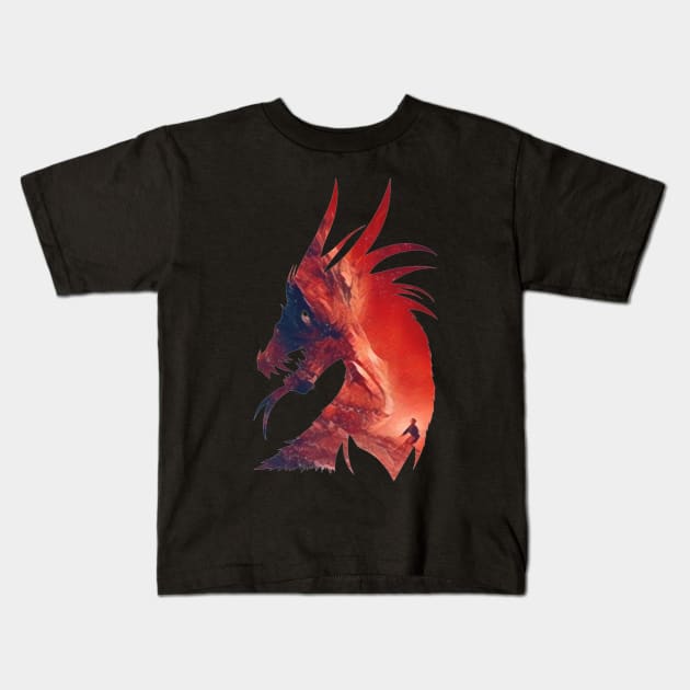 The dragon and the burglar - Fantasy Kids T-Shirt by Fenay-Designs